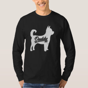 Mens Chihuahua Papa Hondeneigenaar Papa Vaderschap T-shirt