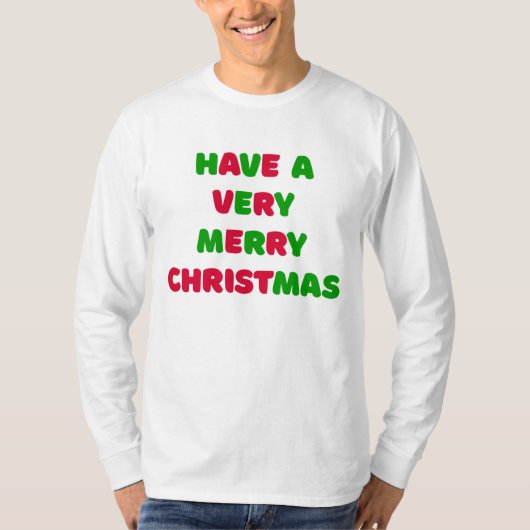 Men's Christmas Long Sleeve T-Shirt (Voorkant)