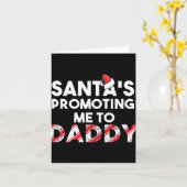 Mens Christmas Pregnancy Announcement - New Dad Gi Kaart (Gele Bloem)