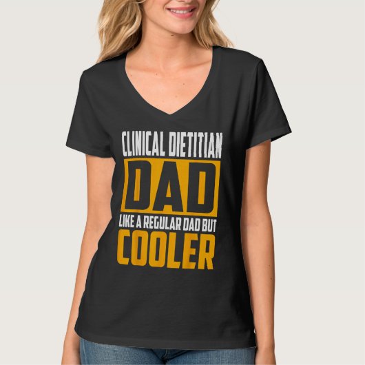 Mens Clinical Dietitian Dad Like a Regular Dad b T-shirt (Voorkant)
