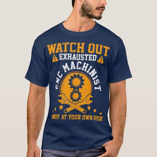 Mens CNC Machinist   Funny  Gift T-shirt (Voorkant)