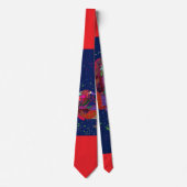 Men's Colorful Floral Art Tie Stropdas (Voorkant)