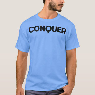 Mens CONQUER Gym Fitness Workout Bodybuilding Moti T-shirt