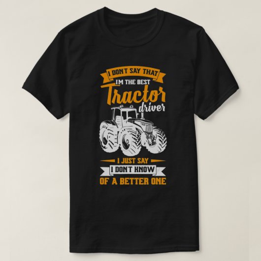 Mens Cool & Funny Farmer Saying Tractor Driver Far T-shirt (Design voorkant)