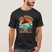 Mens Cool Grandpas Ride Snowmobiles Retro Funny Wi T-shirt (Voorkant)
