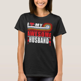 Mens Cool Vintage Stijl Ik Hou Van Mijn Geweldige T-shirt