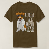 Mens Coolest Jack Russel Dad Jack Russell Terrier T-shirt (Design voorkant)