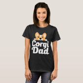 Mens Corgi Dog Corgi Dad T-shirt (Voorkant volledig)