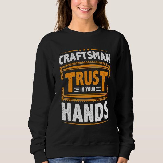 Mens Craftsman Trust In Your Hands Electricians Ha Trui (Voorkant)