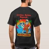 Mens Cruise Relax Repeat TShirt (Achterkant)