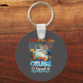 Mens Cruise Squad Valentine's Day Vacation Travel  Sleutelhanger (Voorkant)