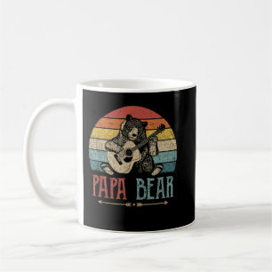 Mens Cute Papa Bear Vintage Father's Day Retro Dad Koffiemok