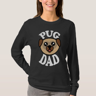 Mens Cute Pug Dad T-shirt