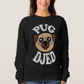 Mens Cute Pug Djed Trui (Voorkant)