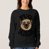 Mens Cute Pug   Pug Dedecek Trui (Voorkant)