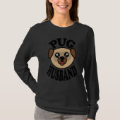 Mens Cute Pug Pug Husband T-shirt (Voorkant)