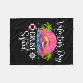 Mens Cute Valentines Day Cruise Squad 20026 Design Fleece Deken (Voorkant (Horizontaal))