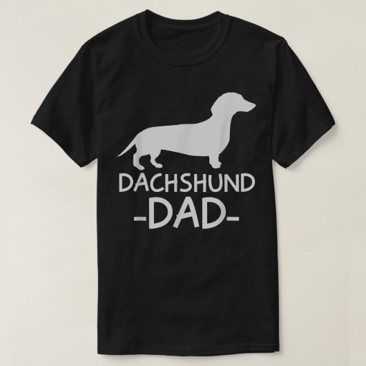 Mens Dachshund Dad Weiner Weenie Apparel dog lover T-shirt (Design voorkant)