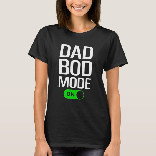 Mens Dad Bod Mode On Dad Bod Gym Workout Cheat D T-shirt (Voorkant)