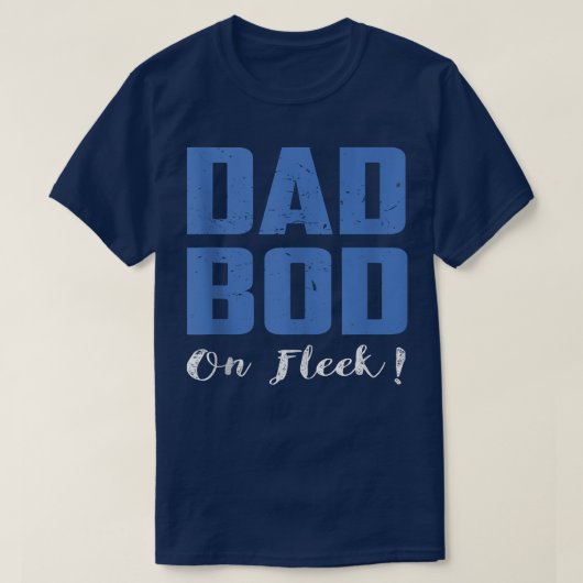 Mens Dad Bod On Fleek Funny Gym T-shirt (Design voorkant)