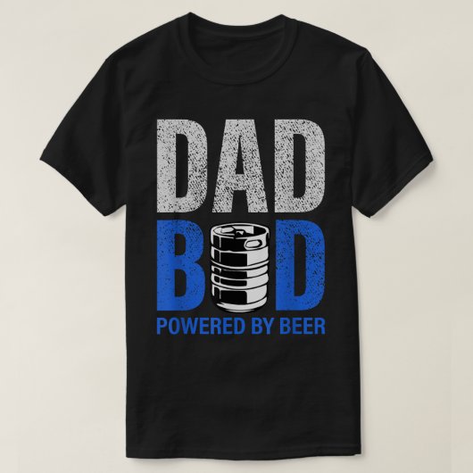 Mens Dad Bod Powered By Drinking Beer Have A Cold  T-shirt (Design voorkant)