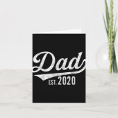 Mens Dad Est. 2020 Shirt - Expecting Baby Fathers  Kaart (Voorkant)