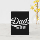 Mens Dad Est. 2020 Shirt - Expecting Baby Fathers  Kaart (Gele Bloem)