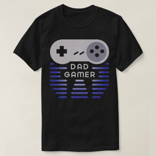 Mens Dad Gamer  Retro video gaming design Premium  T-shirt (Design voorkant)