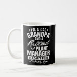 Mens Dad Grandpa and a Retired Plant Manager Koffiemok<br><div class="desc">Mens Dad Grandpa and a Retired Plant Manager XmasFather's day Gift. Perfect gift for your dad,  mom,  papa,  men,  women,  friend and Famy members on Thanksgiving Day,  Christmas Day,  Mothers Day,  Fathers Day,  4th of July,  1776 Independent day,  Veterans Day,  Halloween Day,  Patrick's Day</div>