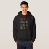 Mens Dad Husband Prison Officer Hero Hoodie (Voorkant volledig)