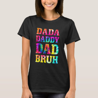 Mens Dada Daddy Dad Bruh Fathers Day Vintage Fath T-shirt