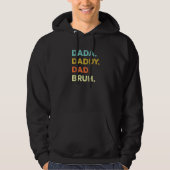 Mens Dada Daddy Dad Bruh Funny Sarcastic Saying Fa Hoodie (Voorkant)