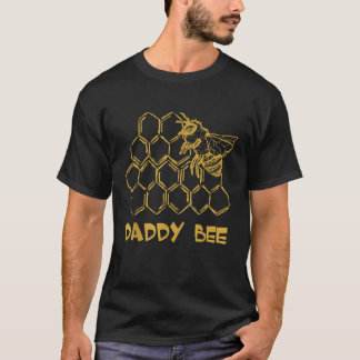 Mens Daddy Bee Bekommerde Imker Bee Daddy T-shirt