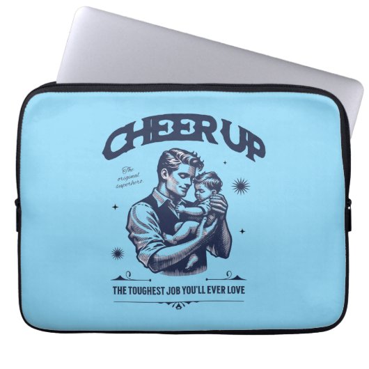 MEN'S DADDY CHEER UP ELECTRONICS BAG LAPTOP SLEEVE (Voorkant)