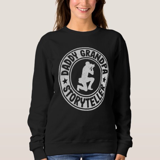 Mens Daddy Grandpa Storyteller Photographer Dad Trui (Voorkant)