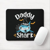Mens Daddy Shark Funny Halloween Daddy Announcemen Muismat (Met muis)