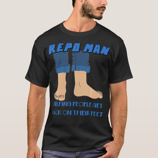 Mens DallasTXArt Repo Man Tshirt  (Voorkant)
