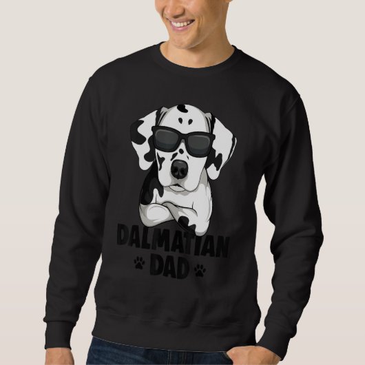 Mens Dalmatian Dog Dad_1 Trui (Voorkant)