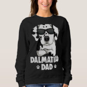 Mens Dalmatian Dog Dad Trui (Voorkant)