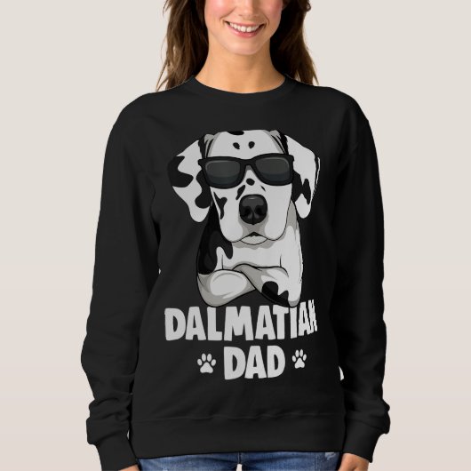 Mens Dalmatian Dog Dad Trui (Voorkant)
