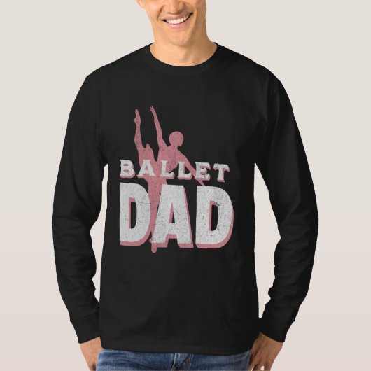 Mens Dance Dad Ballet Dancer Ballerina Dancing Fat T-shirt (Voorkant)