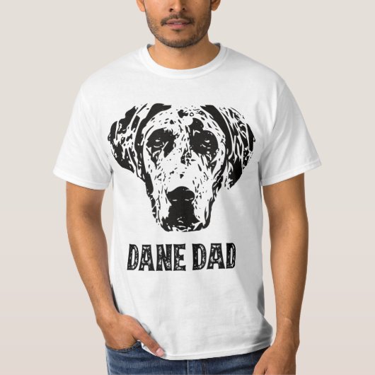 Mens Dane Dad - Great Dane Dad T-shirt (Voorkant)