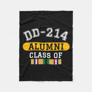 Mens Dd-214 Alumni Cl Of Desert Storm Veteraan Fleece Deken