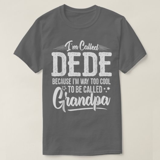 Mens Dede Tee  from Grandchildren Funny Grandfathe T-shirt (Design voorkant)