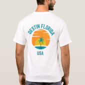 Men's Destin Beach Florida T-Shirt (Achterkant)