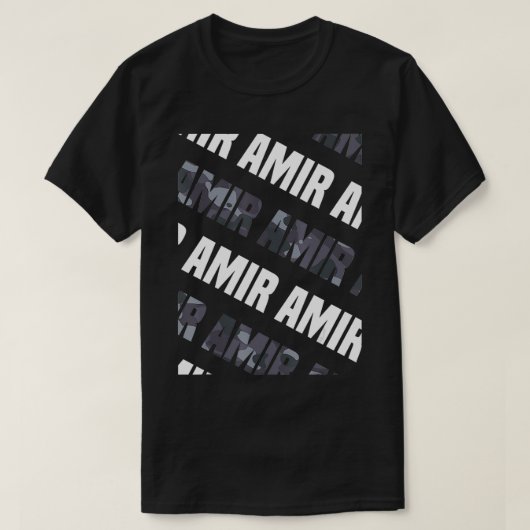 Mens Diagonal Amir Pattern Design Gift Grey Camoue T-shirt (Design voorkant)