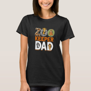 Mens Dierenverzorger Vader Dierentuin Dier Diere T-shirt