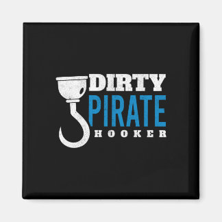 Mens dirty pirate freebooter caribbean sea thief magneet