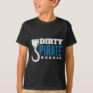 Mens dirty pirate freebooter caribbean sea thief t-shirt