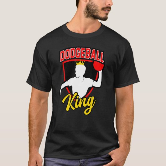 Mens Dodgeball King for Dodgeball and Dodgeball M T-shirt (Voorkant)